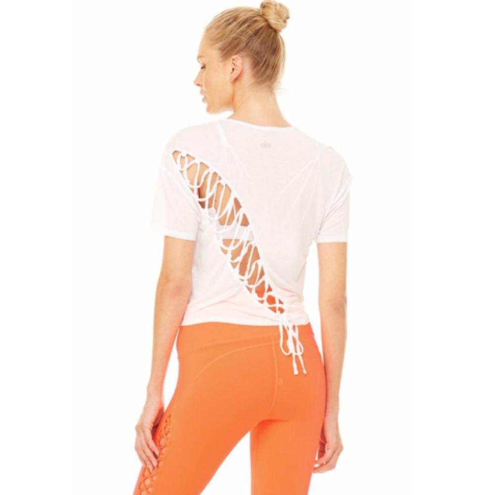 ALO YOGA ENTWINE SHORT SLEEVE