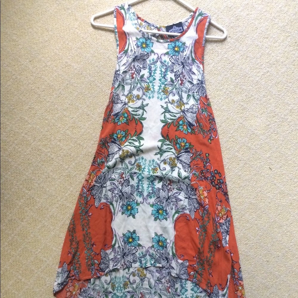 Bohemian asymmetrical dress