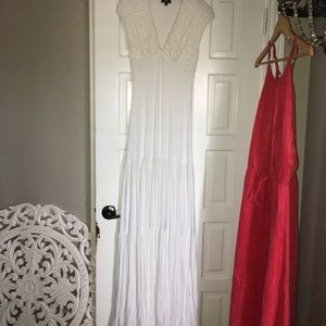 WHITE SKY BOHEMIAN MAXI DRESS