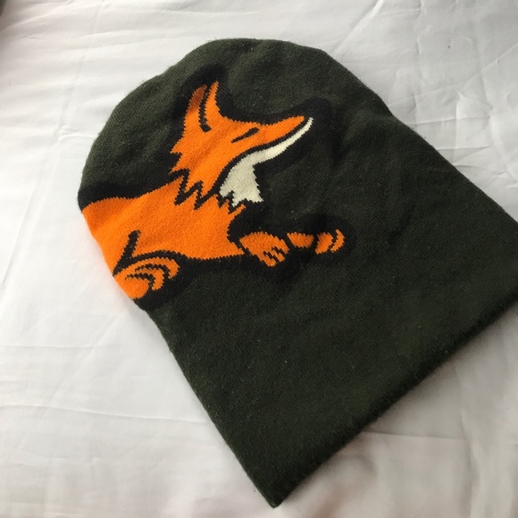 Akoo Other - Akoo Brand Green Beanie Hat W/ Fox 🦊