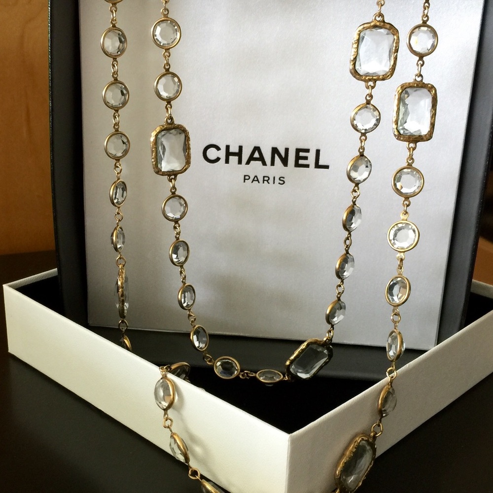 Chanel vintage "Runway Sautoir Chicklet" necklace