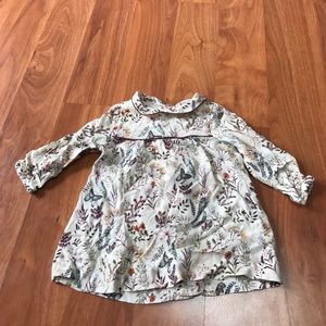 Zara Infant Flower / Butterfly printed Dress