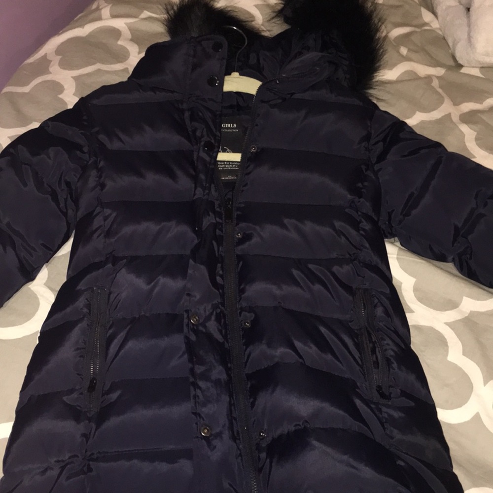 Navy winter coat