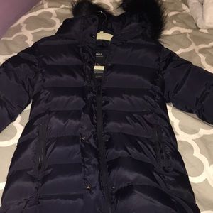 Navy winter coat