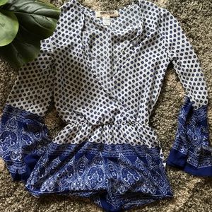 Bell sleeved romper