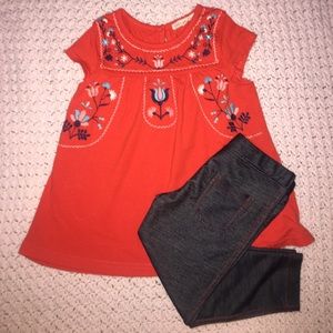 3t Cute copper key girls outfit 🌸