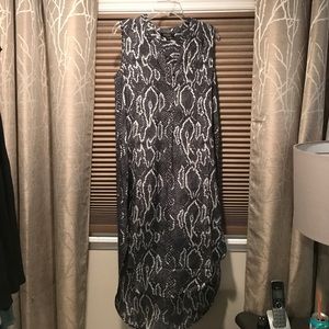 Acrobat Hi-low Snakeskin Dress Size Small