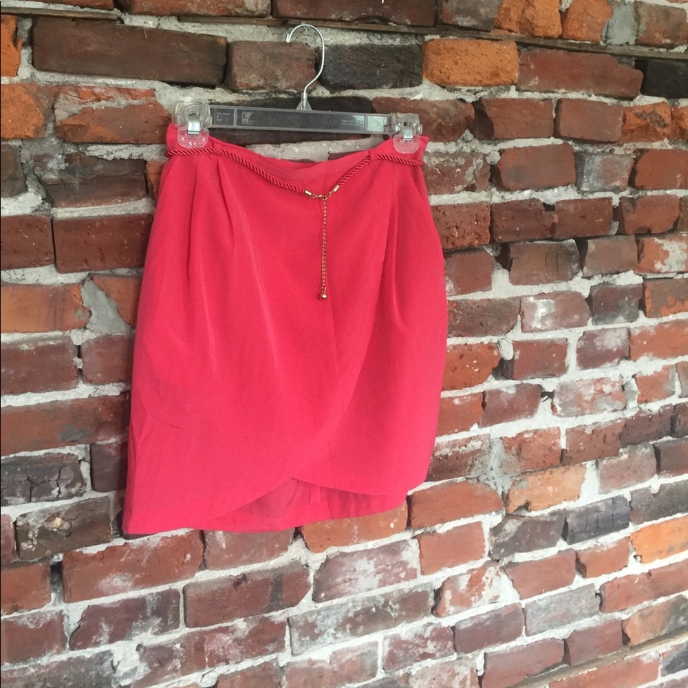 Coral Skirt & Belt