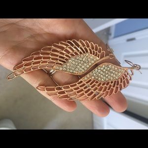 Angle Wings Rose Gold Earrings