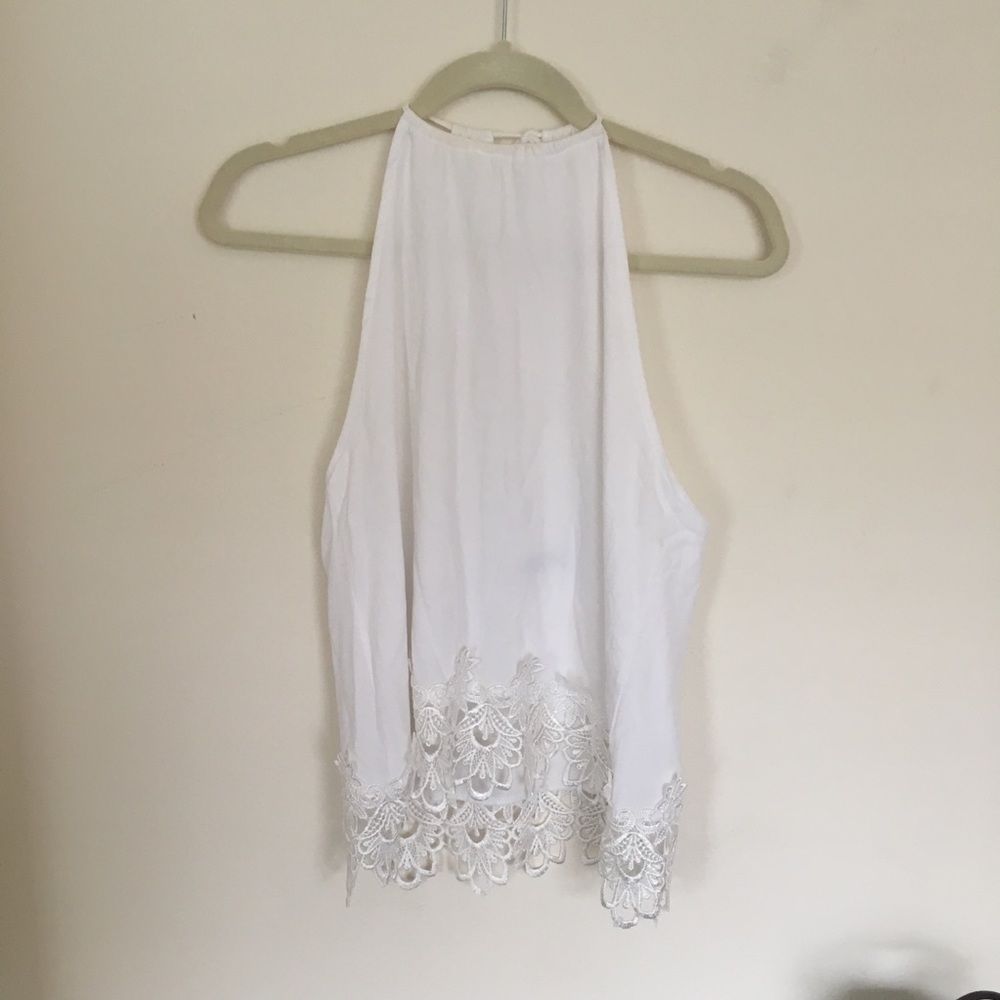 lace trim top