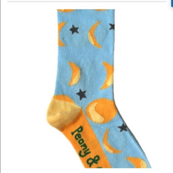 NWT LIGHT MOON PATTERN OVER THE KNEE HIGHS - Picture 4 of 5