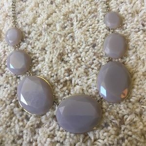 Purple Stone Statement Necklace