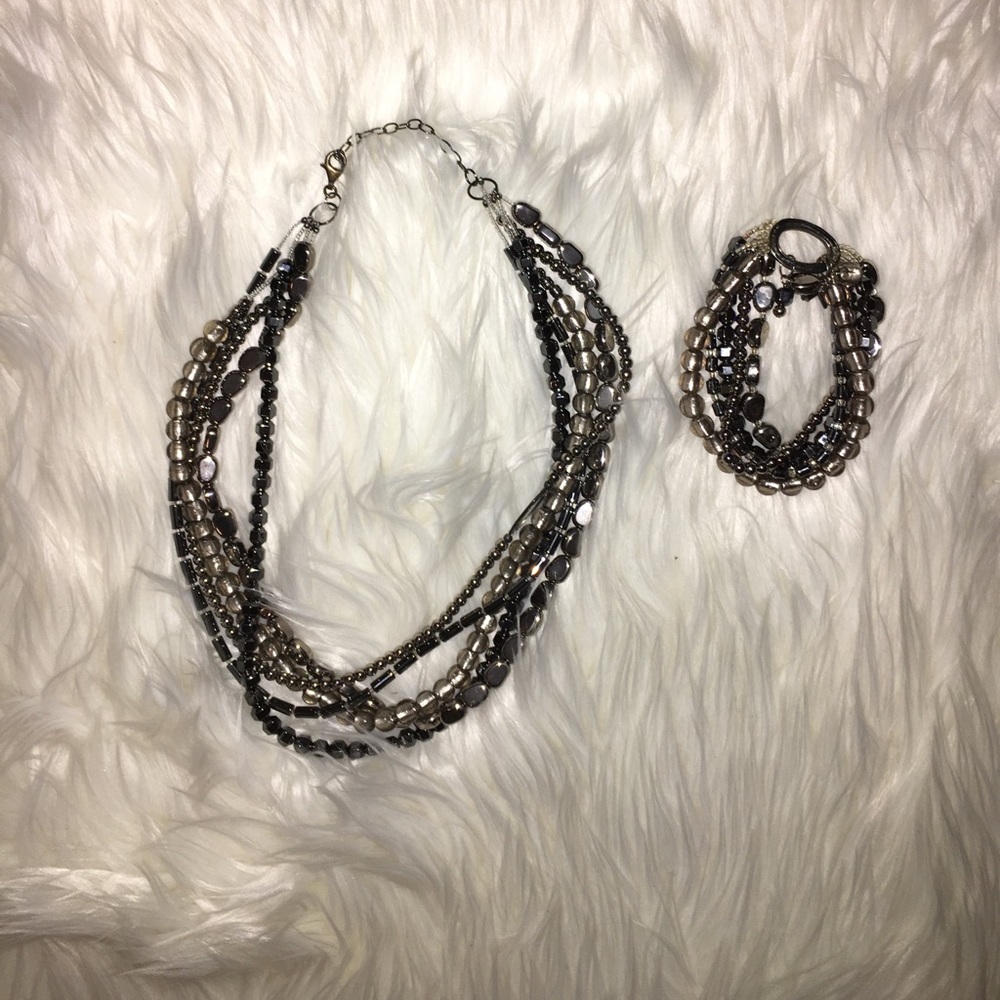 SILPADA- 925 SILVER STAMPED WITH BEADED JEWELRY
