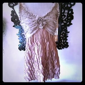 Anthropologie Ruffled Top Sz M