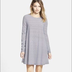 Nordstrom Glamorous Navy Micro Stripe Tunic