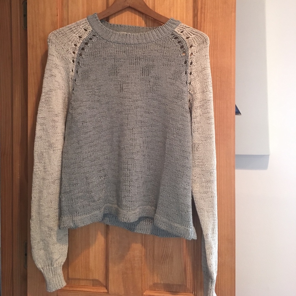 Blue and Cream Sweater