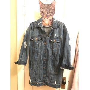 Oversized denim jacket