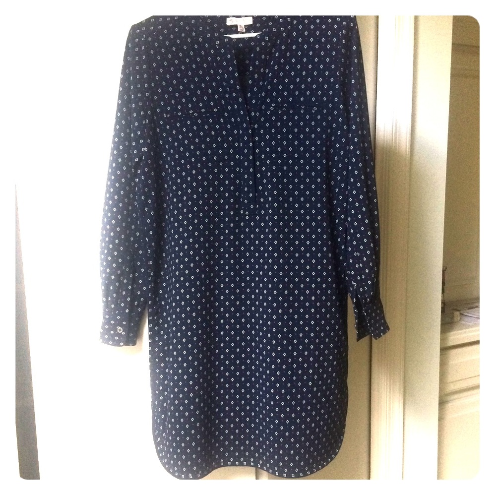 Patterned shift dress