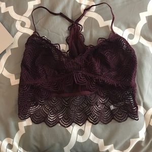 American Eagle Maroon Bralette