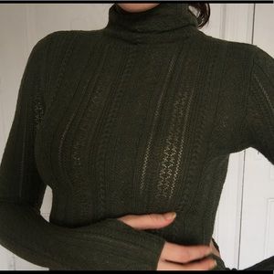 Gorgeous Ralph Lauren Crochet Turtleneck