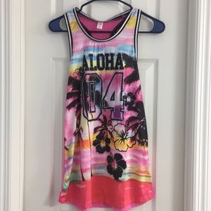 Justice kids swimsuit cover up size 12