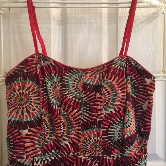 Graphic Print Summer dress w/ adjustable straps - Picture 3 of 7