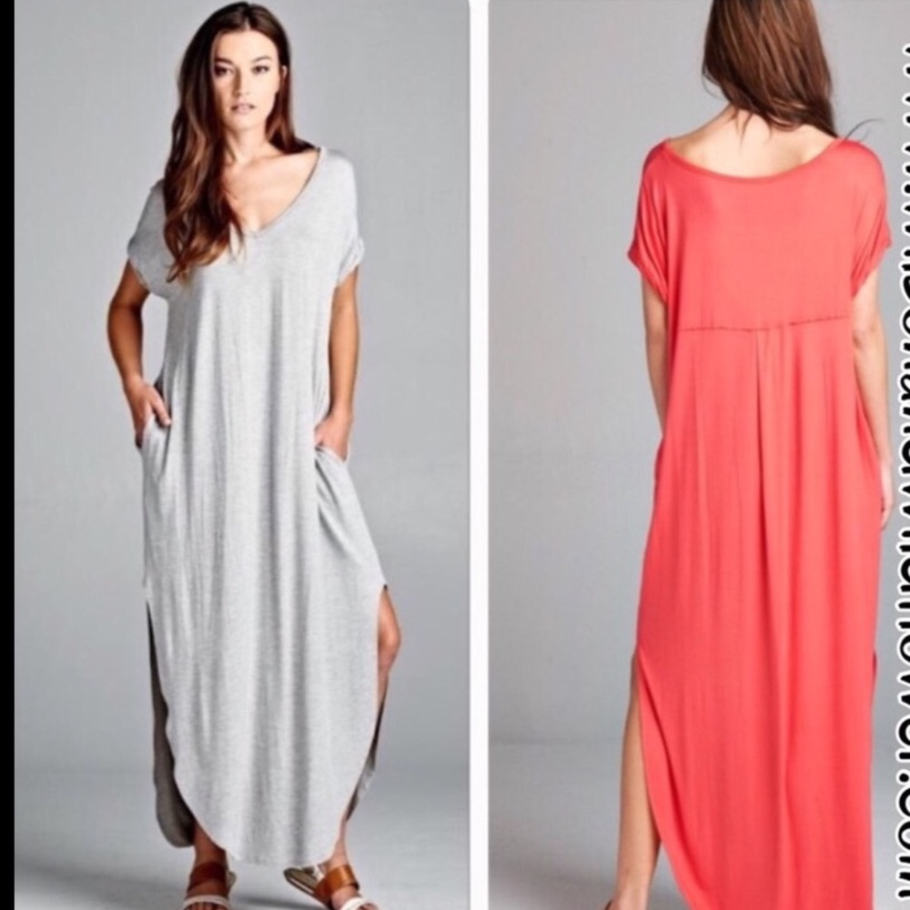 Last one. Gray Tee Shirt Maxi