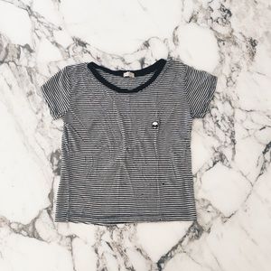 Brandy Melville Striped Alien Crop Top