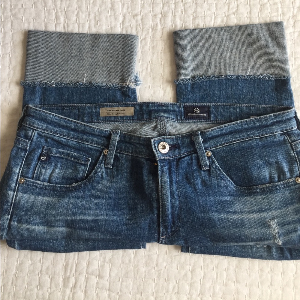 AG "The Stevie Cuff" Slim Straight Cuffed size 30