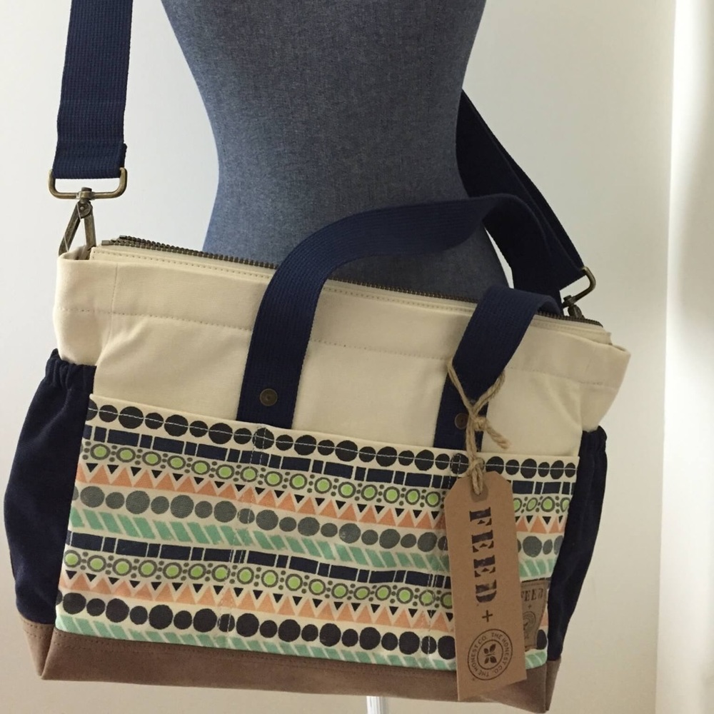 Honest company X feed diaper bag