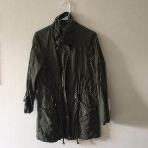 Ann Taylor LOFT Army / military green anorak