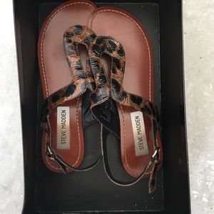 Steve Madden leopard sandals