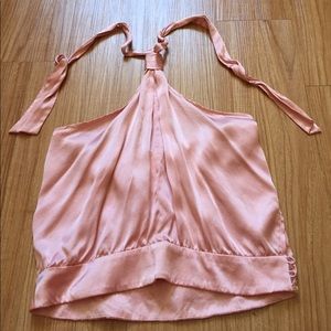 Silk halter top