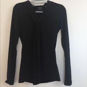 Grace silky black dress top!