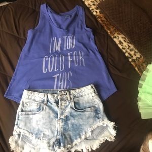 Bundle tank and shorts size 6