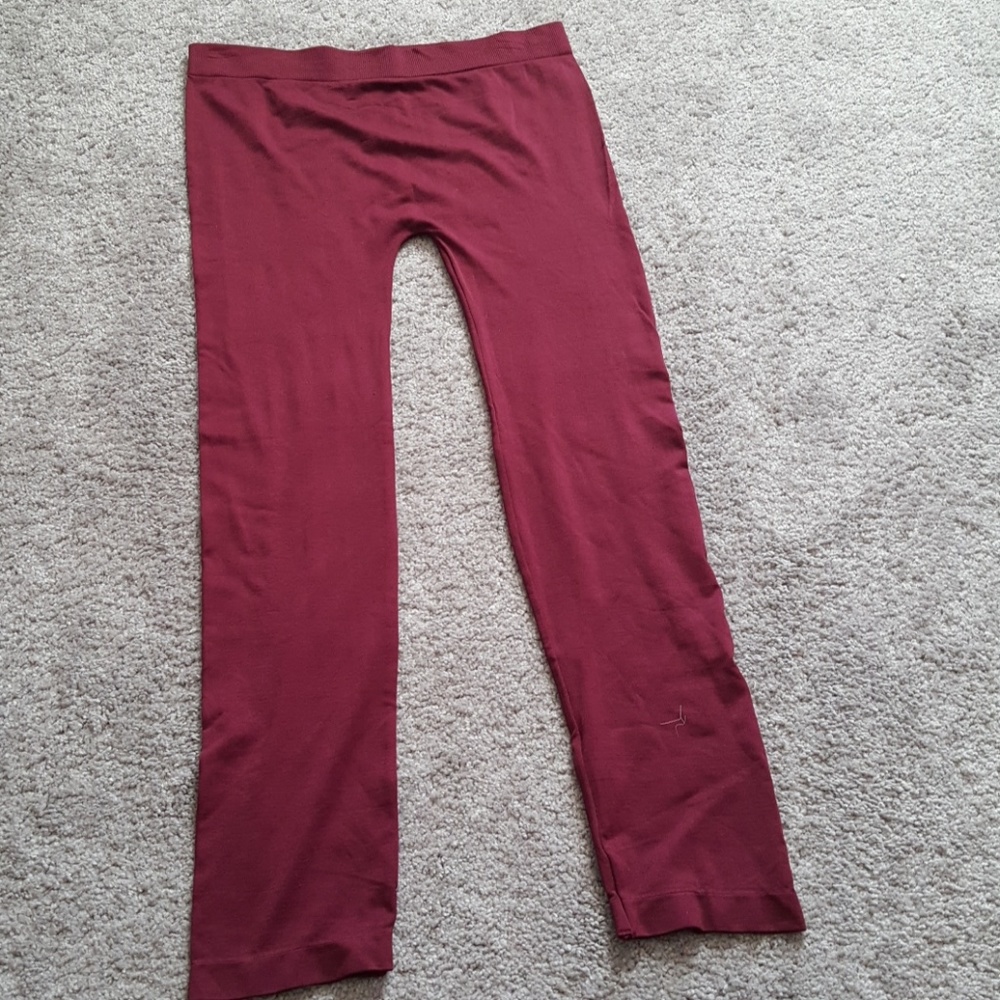 Burgundy tights/leggings Sz  M/L