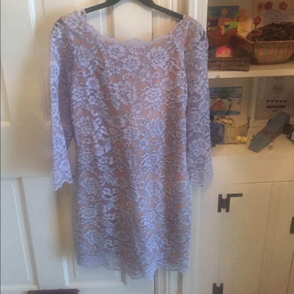 Diane Von Furstenberg Zaria dress lt purple size 8
