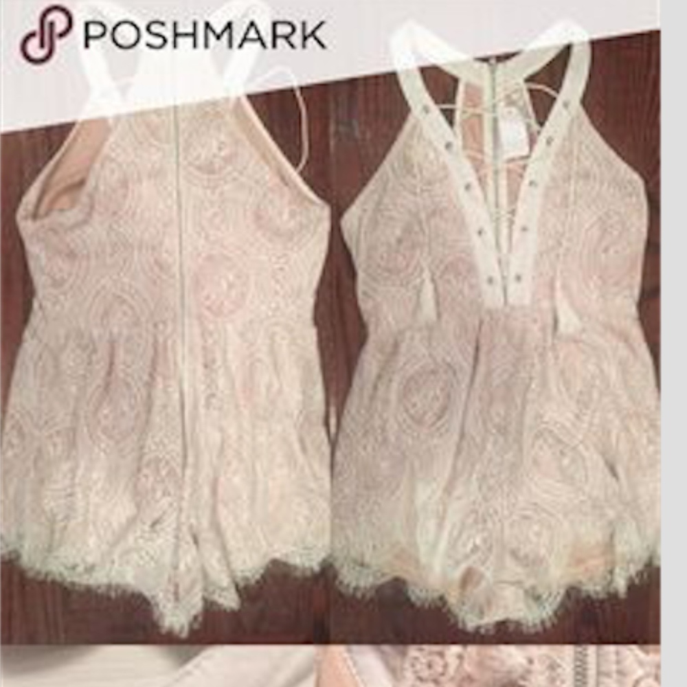 WHITE LF LACY ROMPER - 70% OFF!!!!