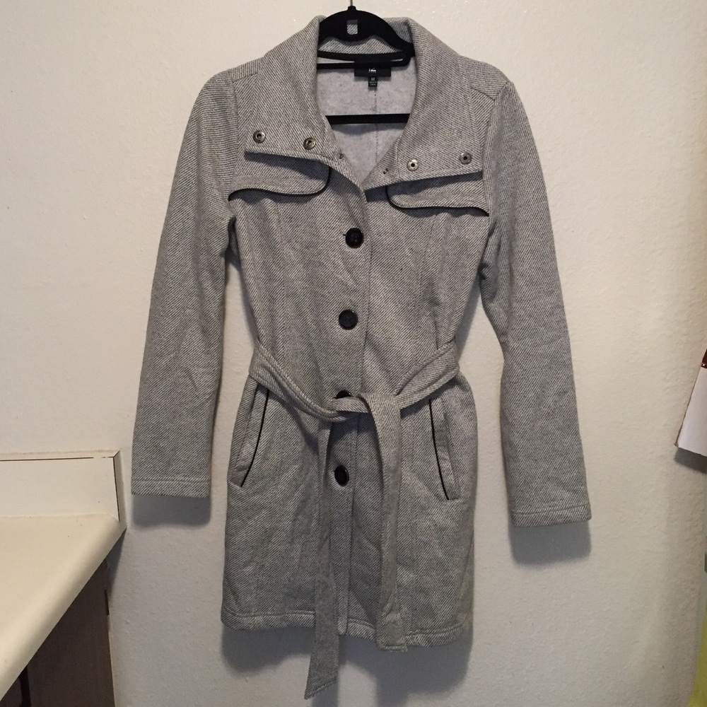 Black and White Coat with Tie