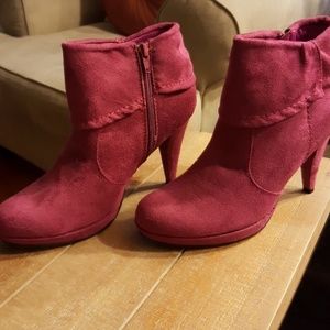 Fuchia Pink Booties