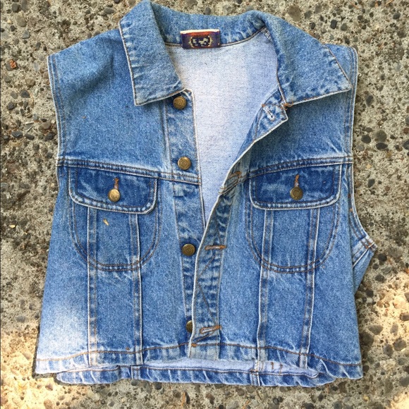 Vintage jean vest - Picture 3 of 7