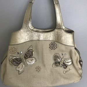 Authentic Coach Woven Purse