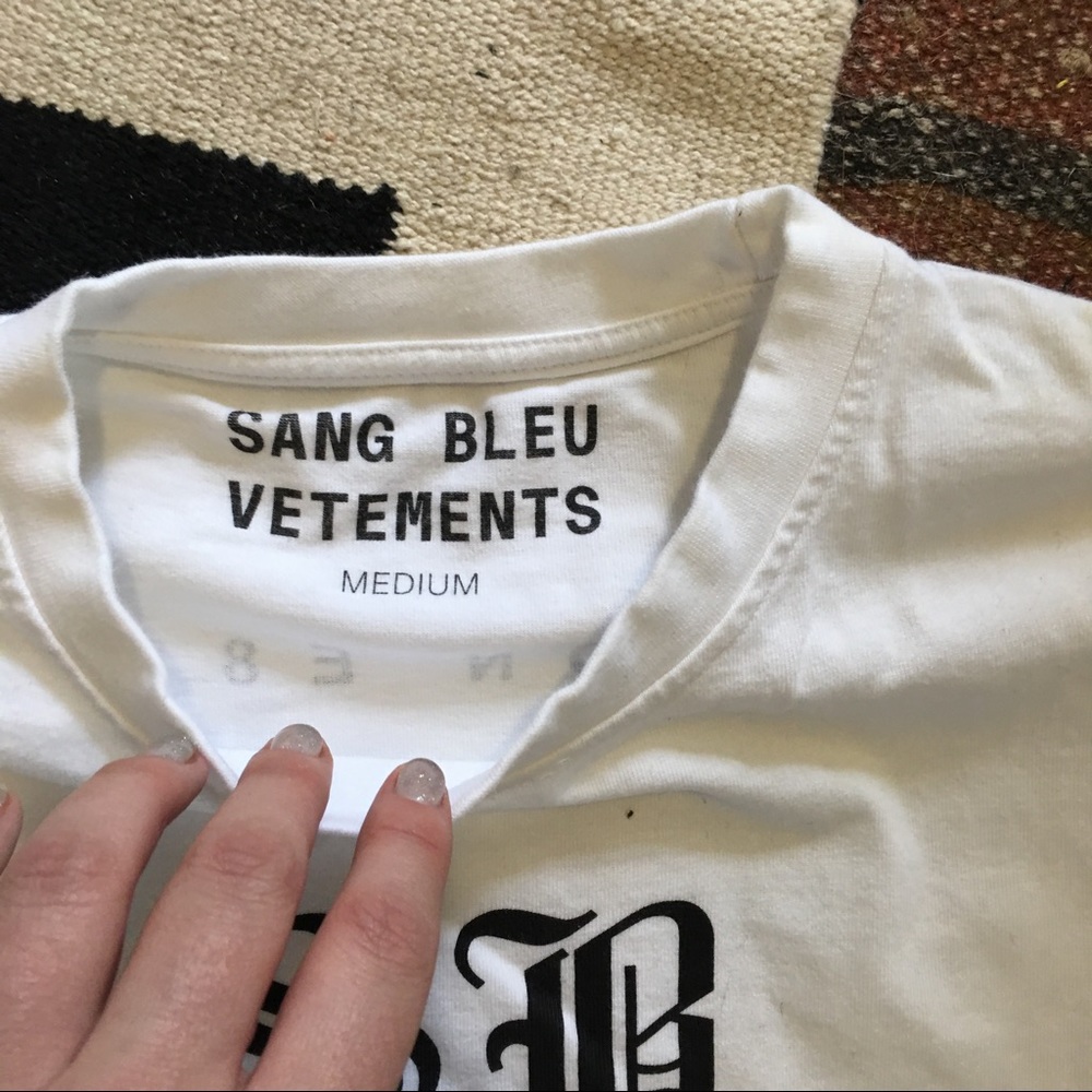 Vetements x Sang Bleu collab Rare T Shirt - Picture 2 of 4