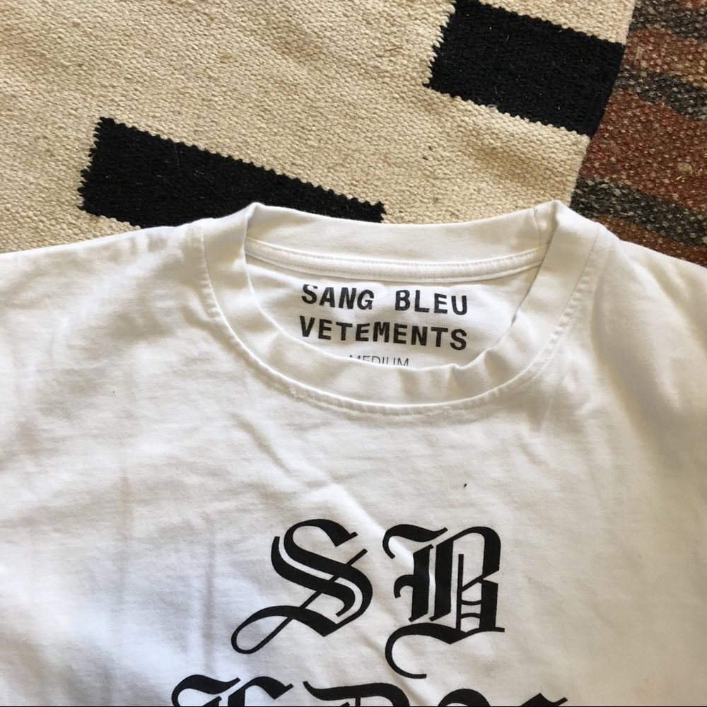 Vetements x Sang Bleu collab Rare T Shirt - Picture 3 of 4