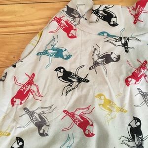 Effie's Heart Circle Skirt Bird Print