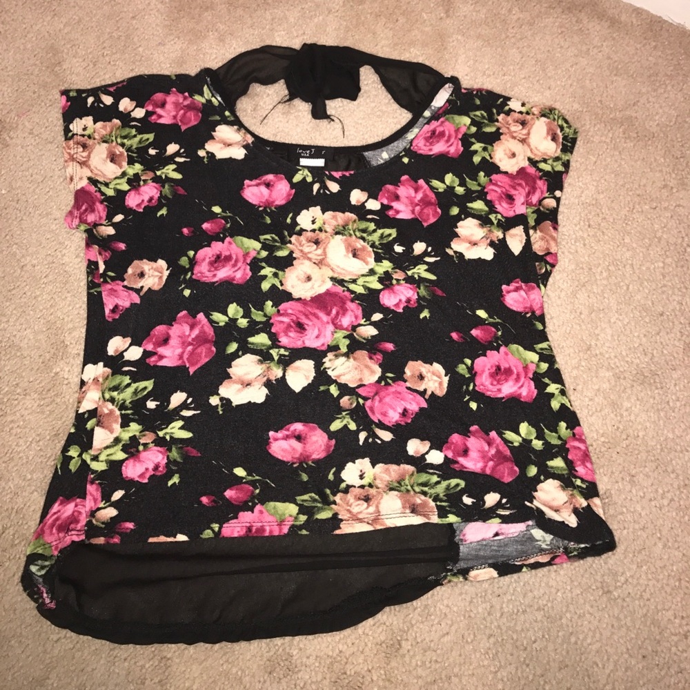Floral crop top