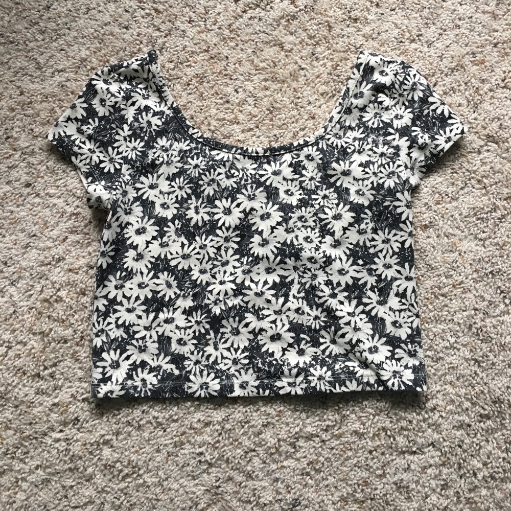 Floral print crop top