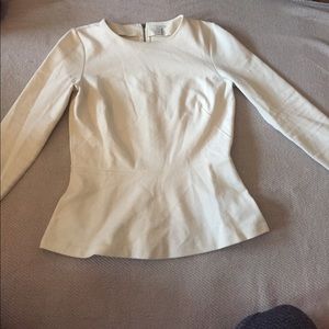 Jcrew peplum long sleeve top