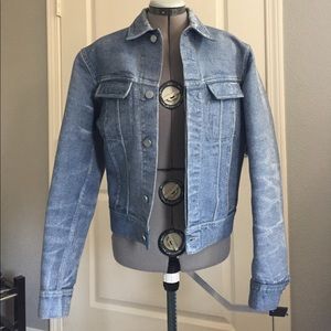 Calvin Klein Collection Denim Jacquard Jacket