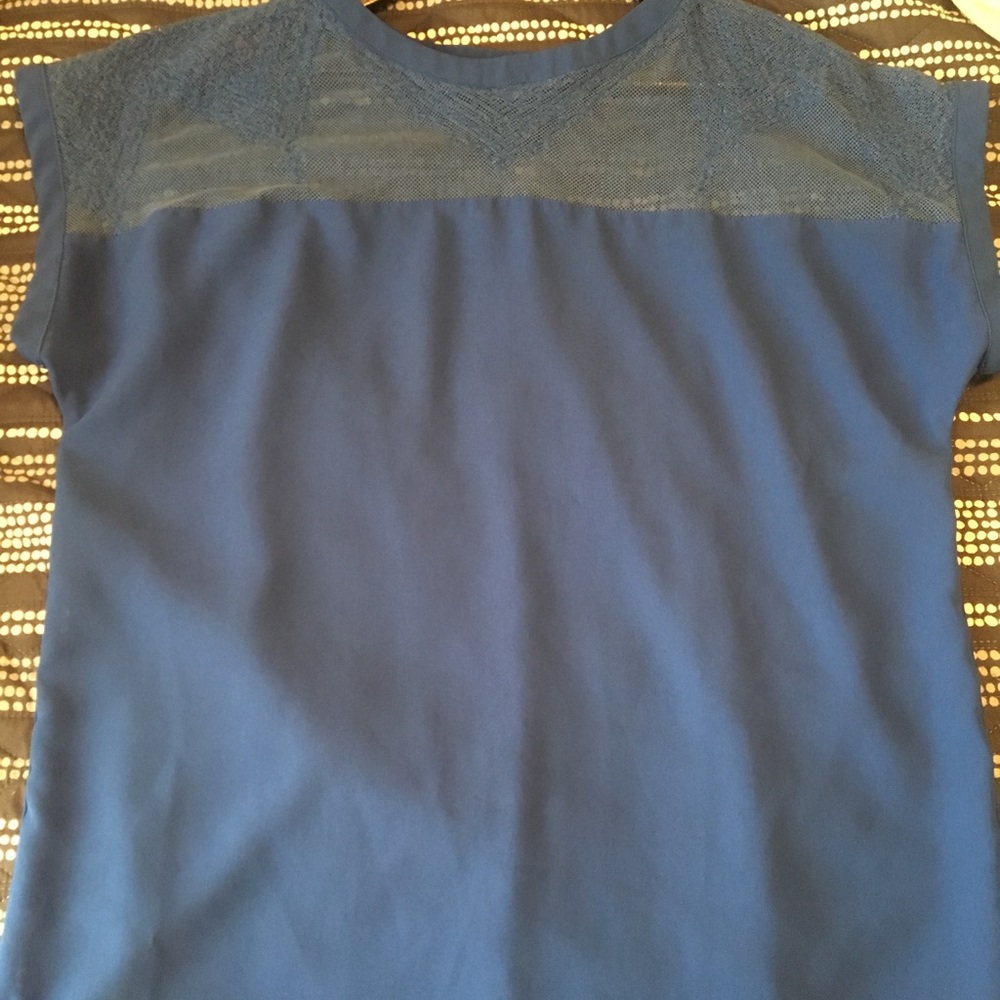 🔥⚡️SALE H&M Sheer Blue Blouse 🦋